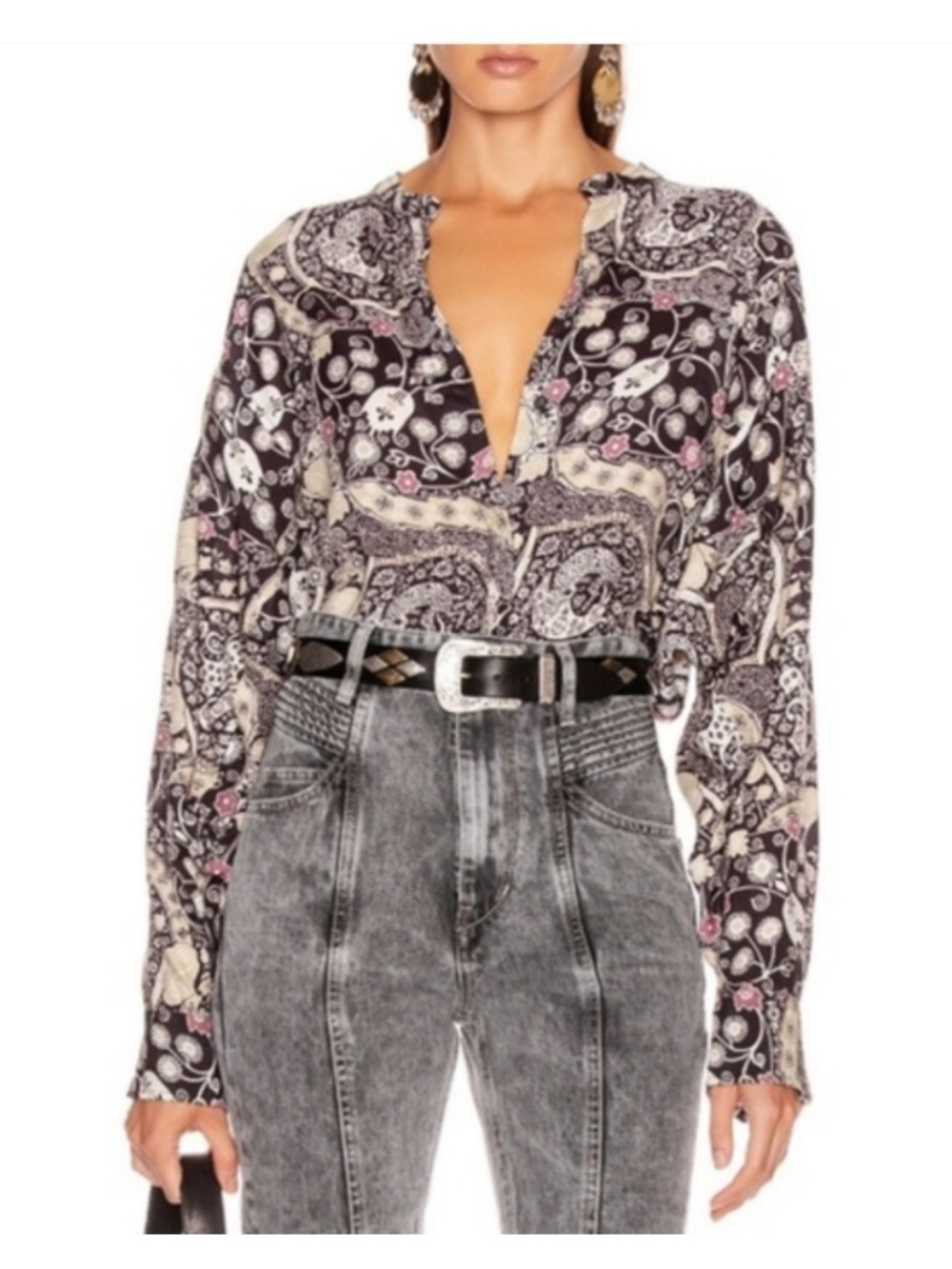 Isabel Marant Cotton Mexica Button Down Blouse size FR40 US8